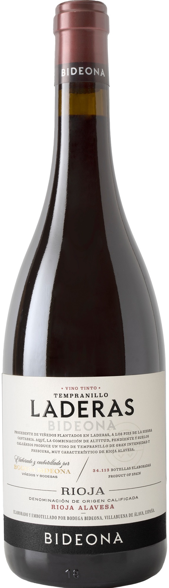 BIDEONA Laderas Tempranillo 14% Vol.